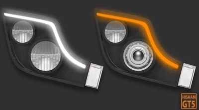 Mercedes Actros 2014 Tuning Headlights 1.57