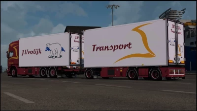 Scania R580 J.Vrolijk Transport + Trailer v15.0 1.57x