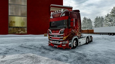 SKIN MERRY CHRISTMAS SCANIA NTG R HIGHROOF v1.0