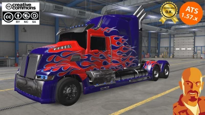 WESTERN STAR 5700XE OPTIMUS PRIME v1.0 ATS 1.57.X