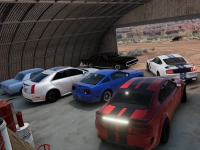 Big USA Muscle Cars Pack (DODGE,FORD,CAMARO) BeamNG
