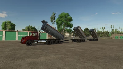 BM Volvo Truck and Pup Dump Trailer v2.0.0.0