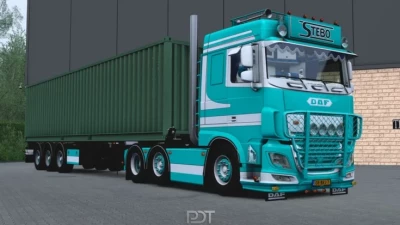 Daf XF 530 + Trailer Stebo Transport v1.0