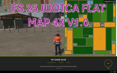 FS25 Juotca Flat Map 4X V1.0.0.0