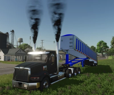 FS25 Lizard frameless end dump for pc V3.0