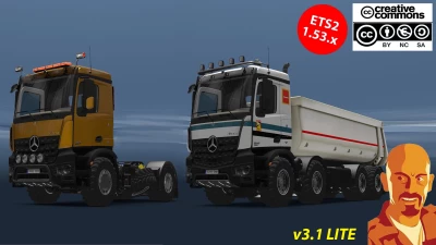 MERCEDES BENZ AROCS AGRAR v3.1 ETS2 1.53.x
