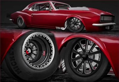 RR Drag Racing Wheel And Tire Pack 0.34