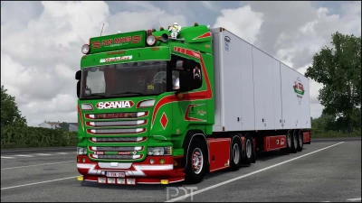 Scania R580 Jan Mues+Trailer v9.0 1.53