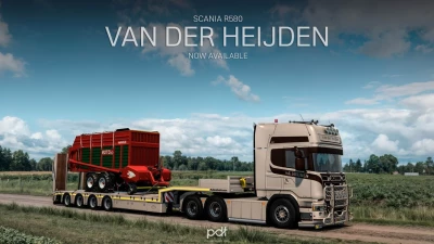 Scania R580 + Trailer Van der Heijden v5.0
