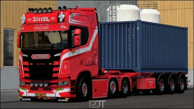 Scania S500 Weeda Oldschool Gangsters + Trailer v2.0