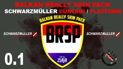 BRSP Balkan Really Skin Pack for Schwarzmüller Curtain/Platform 1.5x