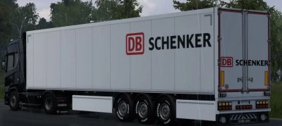 DB Schenker trailer mod ETS2 (SCS box trailer) v1.0