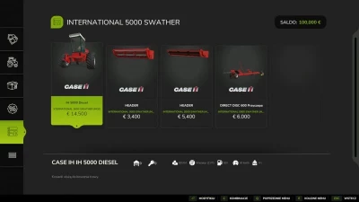 FS25 International 5000 swather v1.0.0.0