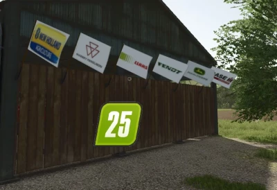 FS25 Tractor Brands Wall Flag Pack v1.0.0.0