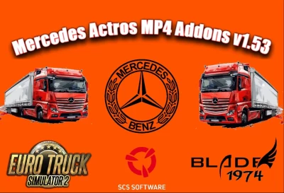 Mercedes Actros MP4 Addons  1.53-1.54