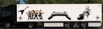 Metallica DryVan Trailer skin ETS2 v1.0