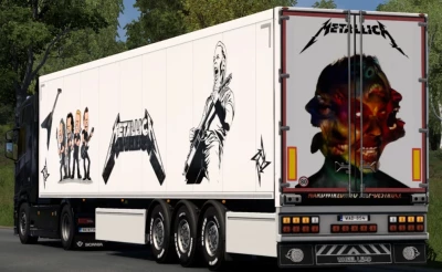 Metallica DryVan Trailer skin ETS2 v1.0