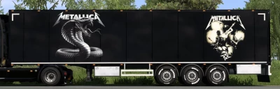 Metallica trailer mod ETS2 (SCS DryVan box trailer) v2.0