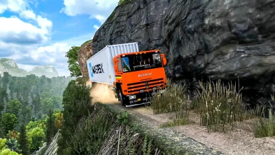 Most Dangerous roads Map Mod in ETS2 1.53 and 1.54