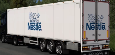 Nestle trailer mod ETS2 (SCS DryVan box trailer) v1.0