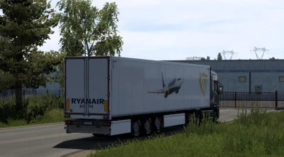 RyanAir trailer mod ETS2 (SCS DryVan box trailer) 1.53