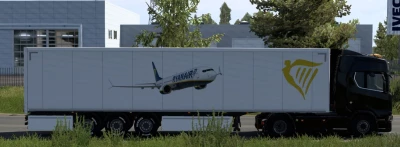 RyanAir trailer mod ETS2 (SCS DryVan box trailer) 1.53
