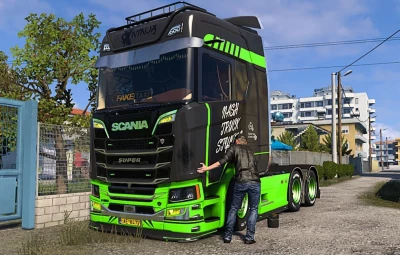 Scania S 4K Lime skin v1.0
