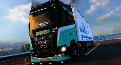 Scania S space minty skin v1.0