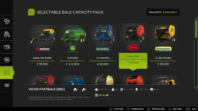Selectable Bale Capacity Pack v1.0.0.0