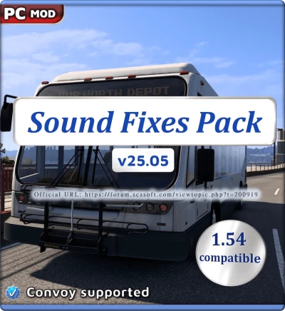 ATS Sound Fixes Pack v25.05 open beta only for 1.54