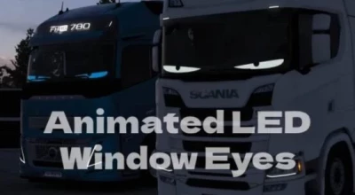 Animated LED Window Eyes 1.54