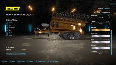 Bednar Efecta Ce 12000 L63 Organic 12m v1024 v1.0.0.0