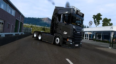 Black noir scania S skin v1.0