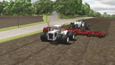 Bourgault 3320-76 Paralink Hoe Drill + 7950 Air Cart v1.0.0.0