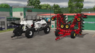 Bourgault 3320-76 Paralink Hoe Drill + 7950 Air Cart v1.0.0.0