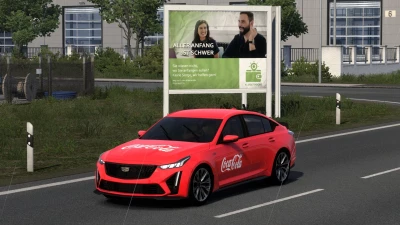 COCA-COLA CADILLAC CT5-V BLACK WING 2022 ETS2 1.54