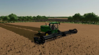 FS22 John Deere W260 + Macdon Swather Heads edit v1.0.0.0