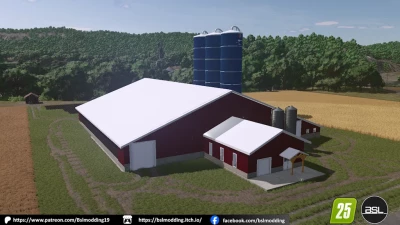 FS25 Cow shed v1.0.0.0