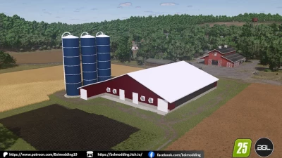 FS25 Cow shed v1.0.0.0