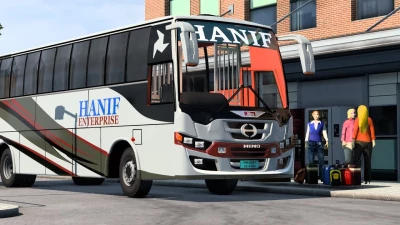 Hino AK1J+ Fuso BusPack ETS2 1.54