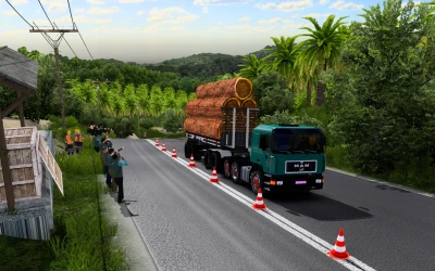 Map Sitinjau Lauik V16.1 With New Roads ETS2 1.36 to 154