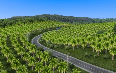 Map Sitinjau Lauik V16.1 With New Roads ETS2 1.36 to 154