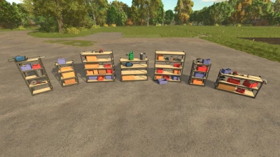 Movable Shelf And Bench Pack v1.0.0.0