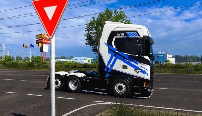 Scania S Green X Blue stripes v1.0