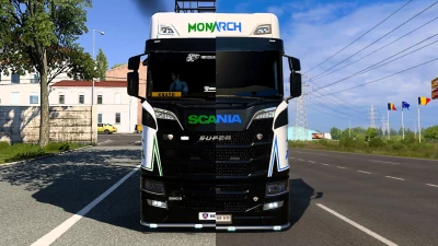 Scania S Green X Blue stripes v1.0