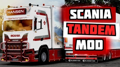 Scania S580 Tandem Hansen + Trailer v1.5 1.54