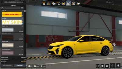 TEMPLATE + SKIN EDIT CADILLAC CT5-V BLACK WING 2022 ETS2 1.54