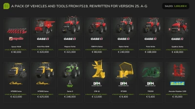 Vehicles and Tools (A-G) v1.0.0.1