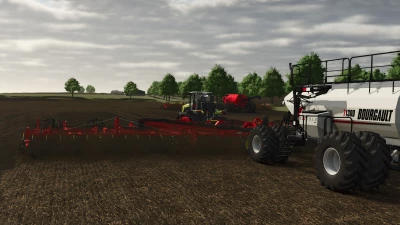 Bourgault 3420-100 Paralink Hoe Drill + 71300 Air Cart v1.0.0.0