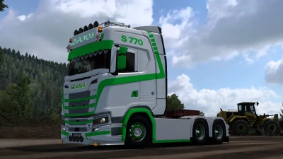 Green Forest skin for Next Gen Scania S, R v1.0